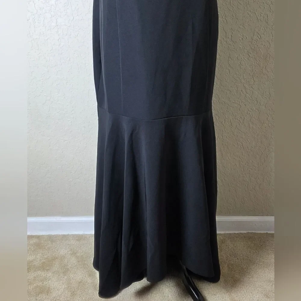 Show Me Your MuMu Barcelona Ruffle Gown Dress Black Size XXL